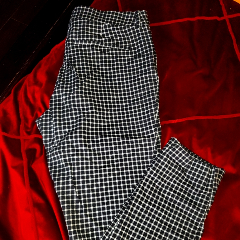 Black And White Gingham Pixie Pants - image 1